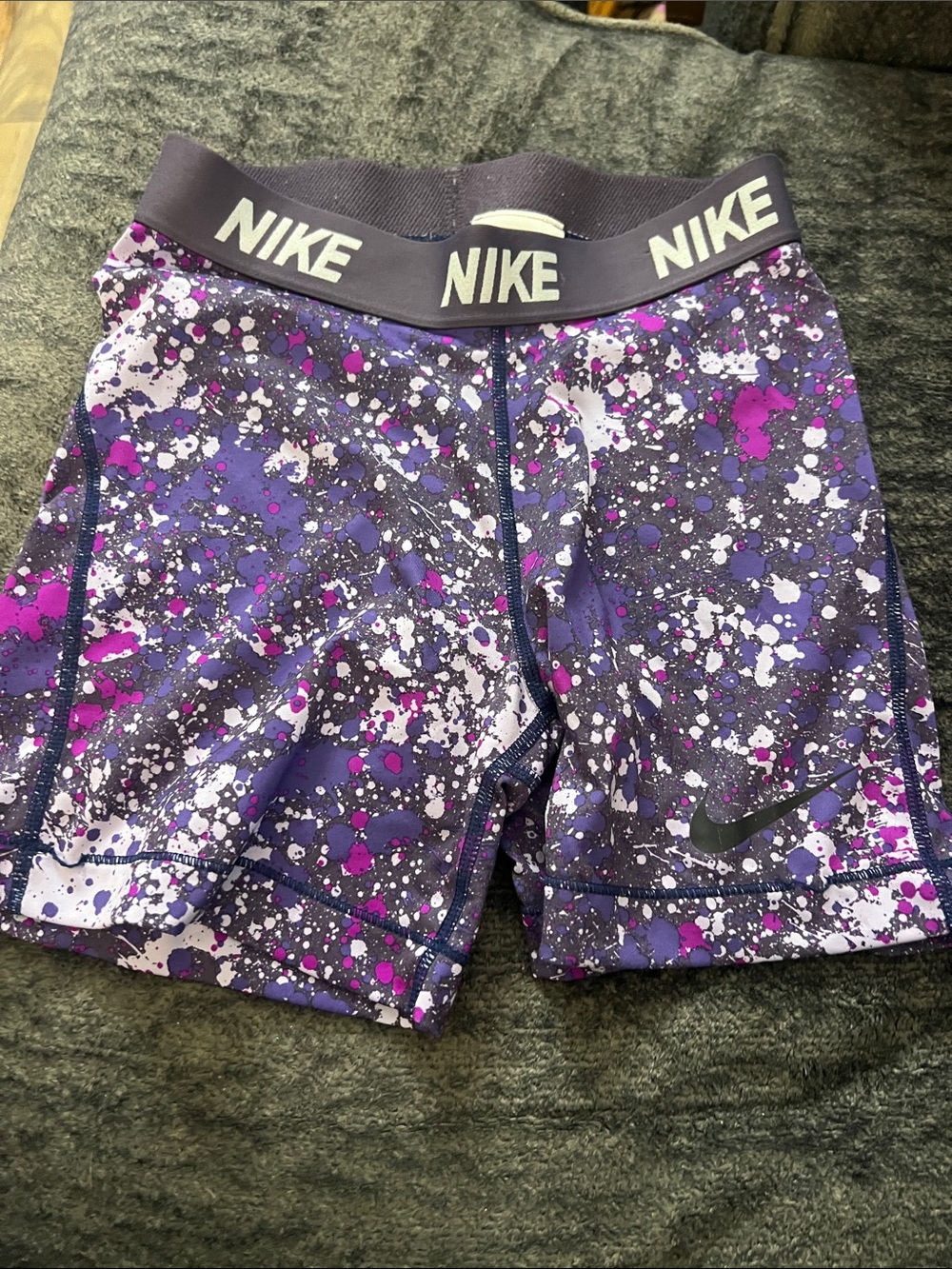 Nike Purple & Pink Splatter Women's spandex size s